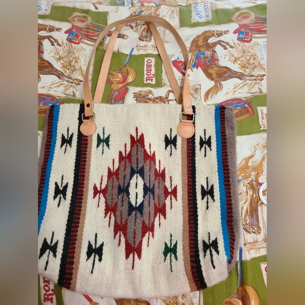 El Paso Saddle Blanket Co southwestern design tote.